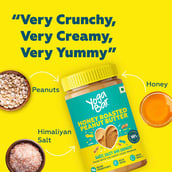 4 - Yogabars Honey Roasted Peanut Butter, 0.400 kg Sweet, Salty and Crunchy