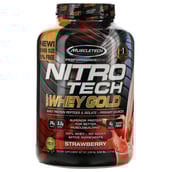 1 - MuscleTech Nitrotech 100% Whey Gold,  5.53 lb  Strawberry 