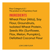 ingredients - Lo! Foods Low Carb Atta,  Unflavoured  1 kg 