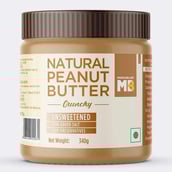 1 - MuscleBlaze Natural Peanut Butter Unsweetened OP,  0.340 kg  Crunchy 