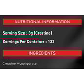 supplement - Nakpro Creatine Monohydrate,  Unflavoured  0.88 lb 