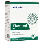 HealthViva Flaxseed Oil (Omega 3-6-9),  60 veggie capsule(s) 