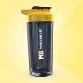 7 - MuscleBlaze ZIDD Pro 1.0 Shaker, Yellow & Black 750 ml