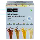 4 - Kapiva Slim Shake Assortment Pack, 300 g Chocolate Coffee Mango Guava