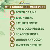 2 - Dr. Morepen Cold Pressed Giloy + Tulsi Juice,  Unflavoured  500 ml 