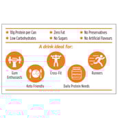 5 - MuscleBlaze Sparkling Protein Water (10g Protein),  6 Piece(s)/Pack  Orange 