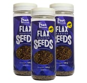 True Elements Roasted Flax Seeds - Pack of 3 Unflavoured 0.125 kg