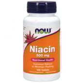 Now Niacin (500 mg),  Unflavoured  100 capsules 