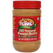 Teddie All Natural Peanut Butter with Flaxseed,  Smooth  0.453 kg 