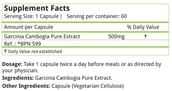 Natures Velvet Garcinia Cambogia Pure Extract (500 mg),  60 capsules 