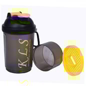 GHC 2-Compartment Shaker Bottle, Yellow 600 ml