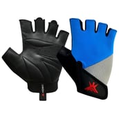 KOBO Gym Gloves (WTG-16), Blue, Grey & Black Medium