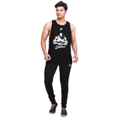 Omtex Fearless Stringer for Men,  Black  Medium 