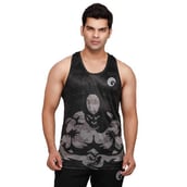 Omtex Muscle Tanks for Men, Black Large