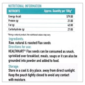 HealthKart Flaxseeds 100% Natural Roasted, 0.2 kg(Supplement)