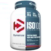 Dymatize ISO100 Whey Protein Isolate, 3 lb Strawberry