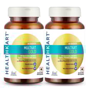 HealthKart Multivit Gold Unflavoured 90 capsules - Pack of 2