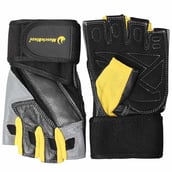 MuscleBlaze Gloves,  Yellow Black & Silver  Small 