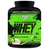 Muscle Fit Premium Whey Protein,  4.4 lb  Banana & Strawberry 