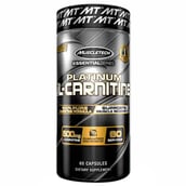 MuscleTech Platinum 100% L-Carnitine,  60 capsules  Unflavoured 