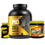 MuscleBlaze Whey Gold & Fish Oil & BCAA 6000 Combo