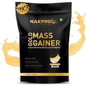 1 - Nakpro Gold Mass Gainer,  2.2 lb  Banana (Pack of 3) 