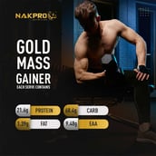 4 - Nakpro Gold Mass Gainer,  2.2 lb  Chocolate 