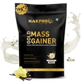 1 - Nakpro Gold Mass Gainer,  2.2 lb  Vanilla (Pack of 3) 