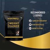 5 - Nakpro Gold Weight Gainer,  2.2 lb  Cookies & Cream (Pack of 3) 