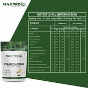 3 - Nakpro Vegan Platinum Soy Protein Isolate,  2.2 lb  Vanilla 