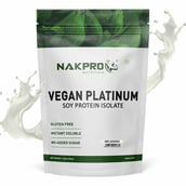 1 - Nakpro Vegan Platinum Soy Protein Isolate,  2.2 lb  Unflavoured 