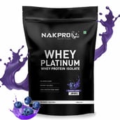 1 - Nakpro Whey Platinum Whey Protein Isolate, 2.2 lb Blueberry