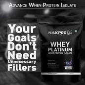 6 - Nakpro Whey Platinum Whey Protein Isolate, 2.2 lb Blueberry