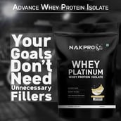 6 - Nakpro Whey Platinum Whey Protein Isolate,  4.4 lb  Banana 