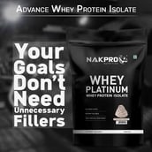 6 - Nakpro Whey Platinum Whey Protein Isolate,  2.2 lb  Chocolate Cream 