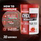 7 - Big Flex Cyclone Pre Workout,  0.66 lb  Watermelon 