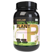 1 - Zeelab 100% Vegan Plant Protein,  2.2 lb  Vanilla Ice Cream 