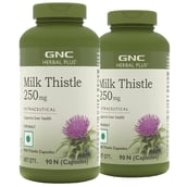 1 - GNC Milk Thistle 250mg (Pack of 2),  90 capsules 