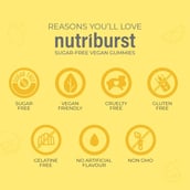 7 - Nutriburst Healthy Muscles & Bones,  30 gummies  Lemon 