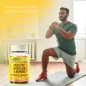 3 - Nutriburst Healthy Muscles & Bones,  30 gummies  Lemon 