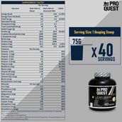 5 - Proquest Lean Mass,  6.6 lb  Vanilla Cream 