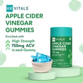 6 - HealthKart HK Vitals ACV (750mg),  60 gummies  Apple