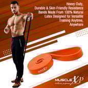 4 - MuscleXP Resistance Heavy Duty Stretch Loop Band,  Orange  35-48 kg 