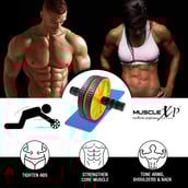 3 - MuscleXP AB Roller Wheel,  Yellow  Free Size 