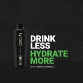 6 - Evocus H2O Black Alkaline Drink Infused with Essential Minerals 8+ pH, 500 ml Unflavoured (Pack of 6)