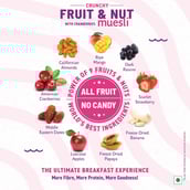 8 - Bagrrys Crunchy Muesli with 30% Fruit & Nut with Cranberries,  400 g  34% Rich Fiber Oats 