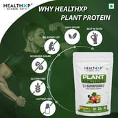 8 - HealthXP Plant Protein + Superfood,  2.2 lb  Orange 