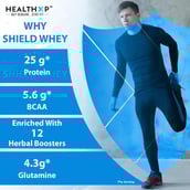 6 - HealthXP Shield Whey,  2.2 lb  Chocolate Truffle 