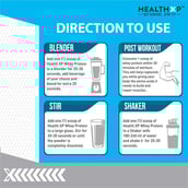 4 - HealthXP 100% Whey Protein, 2.2 lb Vanilla Cup Cake