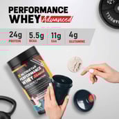 2 - Nutristar Performance Whey Advanced 100% Whey Protein, 1.1 lb Rose Thandai